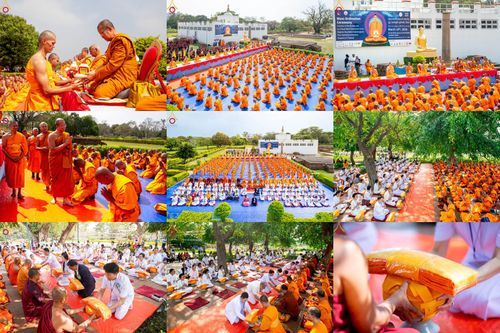 วันจันทร์ที่ 16 มีนาคม พ.ศ. 2569 พิธีถวายบาตรอัฐบริขาร และพิธีขอนิสัยแก่สามเณรธรรมทายาท 500 รูป ณ วิหารมายาเทวี ประเทศเนปาล