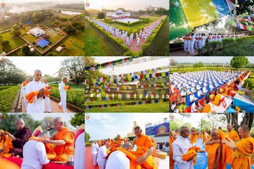 วันจันทร์ที่ 16 มีนาคม พ.ศ. 2569 พิธีเวียนเทียนประทักษิณ และพิธีบรรพชาสามเณร 500 รูป ณ วิหารมายาเทวี ประเทศเนปาล