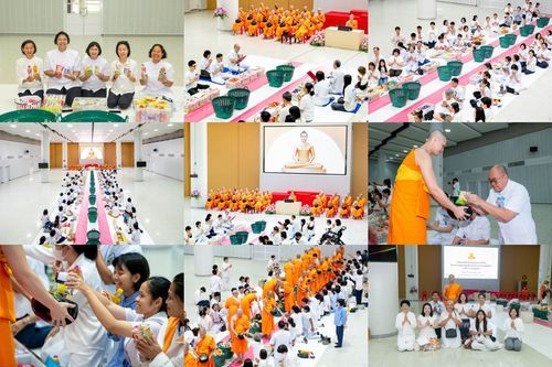 วันเสาร์ที่ 18 เมษายน พ.ศ. 2569 ตักบาตรฉลองพระใหม่ โครงการอุปสมบทหมู่ธรรมทายาท ระดับอุดมศึกษา รุ่นที่ 53 ภาคฤดูร้อน  ณ ฟ้องปฏิบัติธรรม ชั้นลอย 1/2 มหารัตนวิหารคด คอร์ 13 วัดพระธรรมกาย