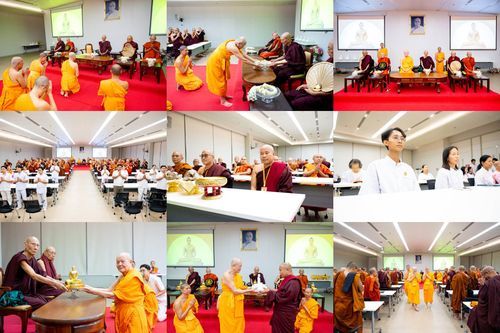 วันที่ 24 เมษายน พ.ศ.2569 หลวงพ่อทัตตชีโว รองเจ้าอาวาสวัดพระธรรมกาย ถวายการต้อนรับและปฏิสันถารคณะสงฆ์เมียนมาร์