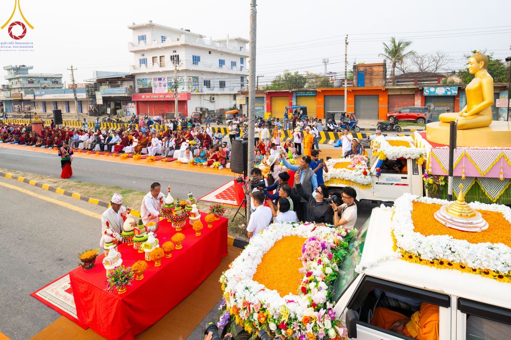 ภาพ No.317068:วันเสาร์ที่ 28 มีนาคม พ.ศ.2569 ธรรมยาตราจาริก ณ ซุ้มประตูลุมพินีเกต(Lumbini Gate) ประเทศเนปาล