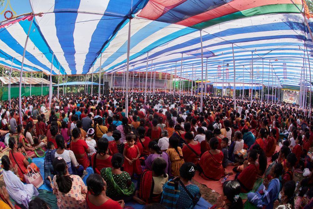 ภาพ No.57348:ประมวลภาพประมวลภาพพิธีถวายและฉลองพระพุทธรูปปางไสยาสน์ ณ ประเทศบังกลาเทศ
