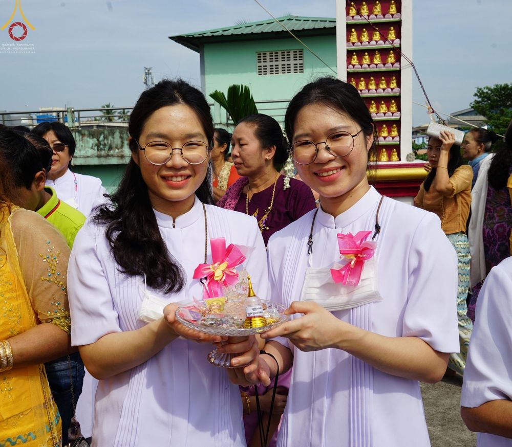 ภาพ No.57385:ประมวลภาพพิธีประดิษฐานพระบรมสารีริกธาตุพระเจดีย์ราชาธิราชมุนี ณ วัดอองเซยามิน ประเทศเมียนมาร์