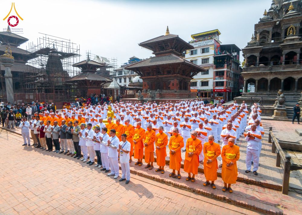 ภาพ No.129948:พิธีตัดปอยผมและแห่นาคธรรมทายาท ในโครงการบรรพชา 1,250 รูป ณ แดนประสูติ สวนลุมพินี ประเทศเนปาล วันที่ 2 มีนาคม พ.ศ. 2567