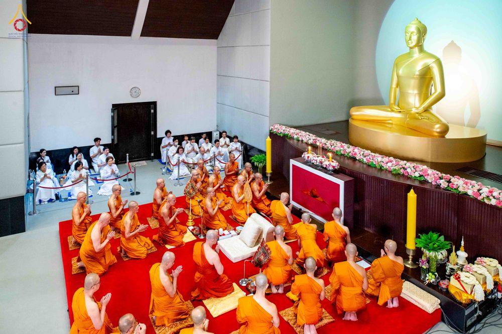 ภาพ No.341867:วันพุธที่ 29 กรกฎาคม พ.ศ. 2569 พิธีอุปสมบทสามเณรประโยค 9 นาคในพระบรมราชานุเคราะห์ ณ โบสถ์พระไตรปิฏก วัดพระธรรมกาย
