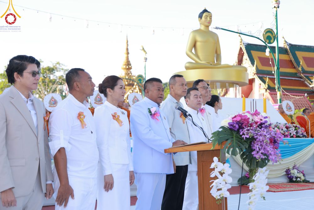 ภาพ No.311203:วันเสาร์ที่ 28 กุมภาพันธ์ พ.ศ. 2569 พิธีตักบาตรพระมหากุศล 11,250 รูป เฉลิมฉลอง 1,250 ปีศรีธรรมราชเจดีย์ สู่มรดกโลก ณ ถนนราชดำเนิน บริเวณหน้าวัดพระมหาธาตุวรมหาวิหาร อ.เมือง จ.นครศรีธรรมราช