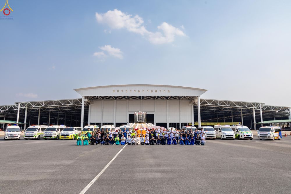 ภาพ No.323220:วันที่ 20 เมษายน พ.ศ.2569 การเตรียมงานของบุคลากรทางการแพทย์ , จุดลงทะเบียนพระสังฆาธิการ , วางกล่องไทยธรรม เพื่องานถวายมหาสังฆทาน 40,000 กว่าวัดทั่วประเทศ วันคุ้มครองโลก 22 เมษายน พ.ศ.2569 วัดพระธรรมกาย