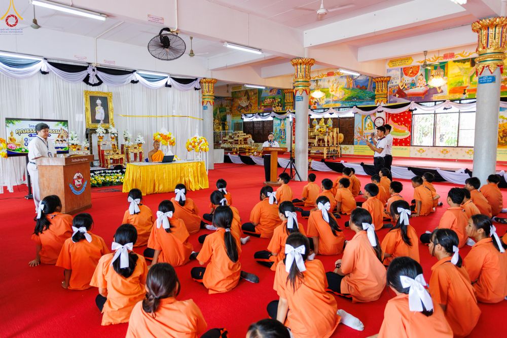 ภาพ No.338465:วันที่ 2-3 กรกฎาคม พ.ศ.2569 โครงการอบรมคุณธรรม จริยธรรมและความดีสากล ประจำปีการศึกษา2569 นักเรียนกว่า 150 คน  ณ วัดราษฎร์บูรณะ (วัดบางปลา) ต.บางปลา อ.บางพลี จ.สมุทรปราการ