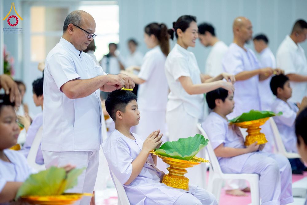 ภาพ No.213536:วันเสาร์ที่ 29 มีนาคม พ.ศ. 2568 พิธีปลงผม โครงการสามเณรยุวธรรมทายาท รุ่นที่ 33 โครงการสามเณรมัชฌิมธรรมทายาท รุ่นที่ 29 ณ ห้องปฏิบัติธรรมวิหารคด คอร์ 13 วัดพระธรรมกาย