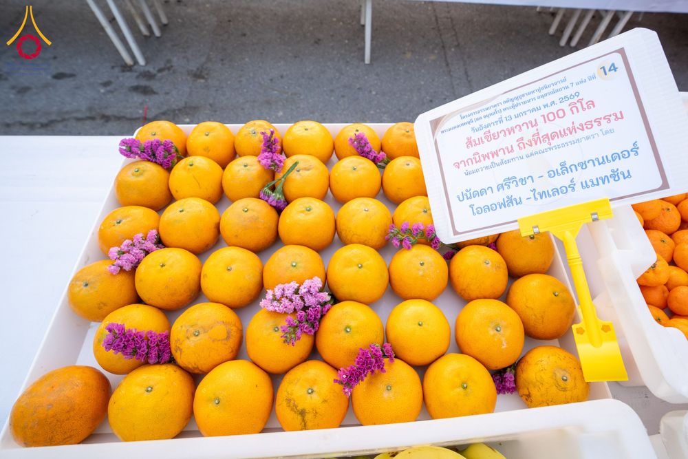 ภาพ No.293572:วันที่ 13 มกราคม พ.ศ. 2569 พิธีถวายภัตตาหารเป็นสังฆทาน แด่พระธรรมยาตรา ณ อนุสรณ์สถานมหาวิหารพระมงคลเทพมุนี (โลตัสแลนด์) อ.สองพี่น้อง จ.สุพรรณบุรี ในโครงการธรรมยาตรา กตัญญูบูชา มหาปูชนียาจารย์ พระมงคลเทพมุนี(สด จนฺทสโร) พระผู้ปราบมาร อนุสรณ์สถาน 7 แห่ง ปี