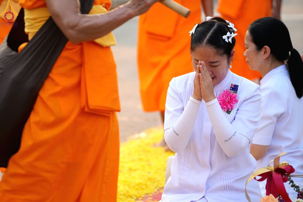 ภาพ No.202463:พิธีต้อนรับพระธรรมยาตรา ณ อนุสรณ์สถานลำดับที่ 7 สถานที่ขยายวิชชาธรรมกาย วัดพระธรรมกาย ต.คลองสาม อ.คลองหลวง จ.ปทุมธานี ในโครงการธรรมยาตรา กตัญญูบูชา มหาปูชนียาจารย์ พระมงคลเทพมุนี(สด จนฺทสโร) พระผู้ปราบมาร อนุสรณ์สถาน 7 แห่ง ปีที่ 13 วันที่ 26 มกราคม 2568