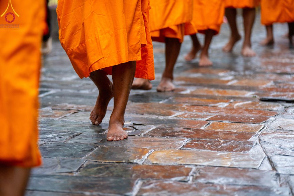 ภาพ No.317152:วันจันทร์ที่ 30 มีนาคม พ.ศ.2569 จาริกบิณฑบาตสยมภูนาทสู่พระราชวังหนุมานโดกา ประเทศเนปาล