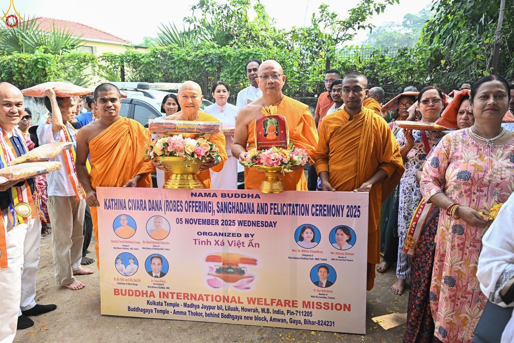 ภาพ No.284030:วันที่ 5 พฤศจิกายน พุทธศักราช 2568 กฐินสมทบวัดต่างประเทศ โดยคณะศิษยานุศิษย์ บูชาธรรม 81 ปี หลวงพ่อธัมมชโย ณ วัดพุทธนานาชาติเพื่อสวัสดิการสากล (Buddha International Welfare Mission)  เมืองพุทธคยา ประเทศอินเดีย