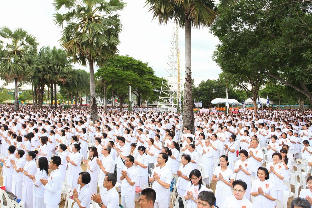 ภาพ No.2973:พิธีตอกเสาเข็มอาคารคุณยายอาจารย์ฯ “หนึ่งไม่มีสอง”