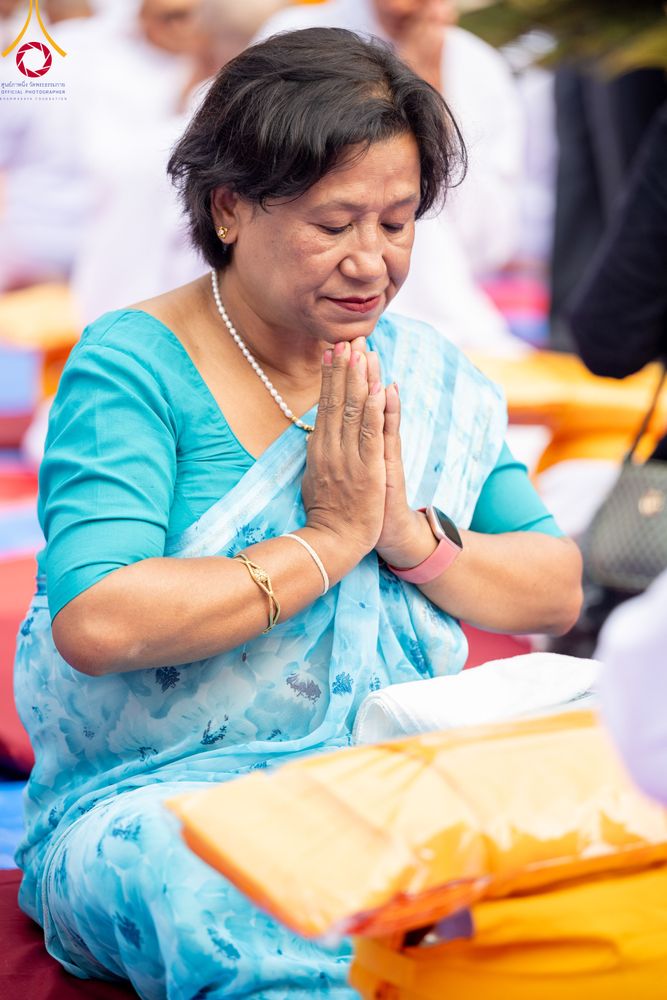 ภาพ No.313425:วันพฤหัสบดีที่ 12 มีนาคม พ.ศ. 2569 พิธีมอบบาตรและผ้าไตรในโครงการบรรพชาสามเณร 500 รูป  ณ นาคบาฮาล (Nagbahal) ประเทศเนปาล