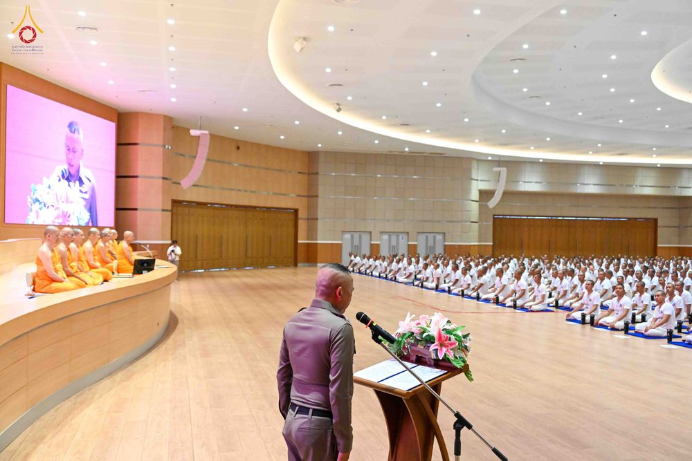 ภาพ No.340308:วันที่ 23 กรกฎาคม พ.ศ. 2569 พิธีเปิดโครงการพัฒนาคุณธรรม จริยธรรม สำหรับนักเรียนนายสิบตำรวจ (นสต.) รุ่นที่ 17 ศูนย์ฝึกอบรมตำรวจภูธรภาค 1 ระหว่างวันที่ 23-27 กรกฏาคม 2569 ( 5 วัน 4 คืน) ณ ศูนย์ปฏิบัติธรรมเวิล์ดพีช วัลเล่ย์ (World Peace Valley) เขาใหญ่  ต.ห