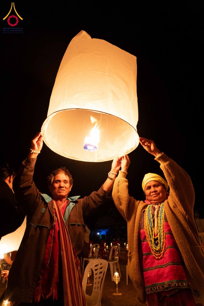 ภาพ No.309134:วันศุกร์ที่ 6 กุมภาพันธ์ พ.ศ.2569 พิธีจุดประทีปโคมลาน ปล่อยโคมลอยถวายเป็นพุทธบูชา  ณ ลานธรรมเจดีย์วัดทุ่งเจริญธรรม อ.อมก๋อย จ.เชียงใหม่