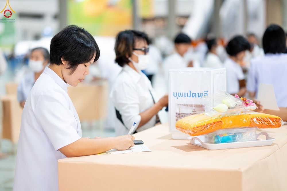 ภาพ No.136106:พิธีบุพเปตพลี ครั้งที่ 150 ร่วมอุทิศบุญให้แก่หมู่ญาติที่ล่วงลับไปแล้ว และสืบทอดอายุพระพุทธศาสนา วันอังคารที่ 7 พฤษภาคม พ.ศ. 2567 ( วันพระ แรม 14 ค่ำ เดือน 5 ) ณ หอฉันคุณยายอาจารย์ฯ วัดพระธรรมกาย