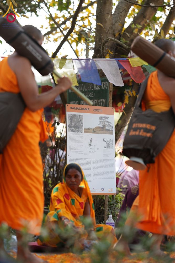 ภาพ No.132105:พิธีต้อนรับ พระ-สามเณร ธรรมยาตรา ในโครงการบรรพชา 1,250 รูป ณ แดนประสูติ สวนลุมพินี ประเทศเนปาล วันที่ 16-17 มีนาคม พ.ศ. 2567