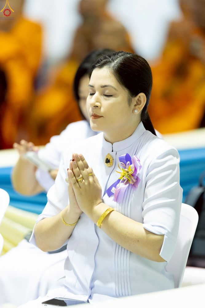 ภาพ No.236152:วันที่ 3 สิงหาคม พ.ศ. 2568 พิธีบูชาข้าวพระ ณ สภาธรรมกายสากล วัดพระธรรมกาย