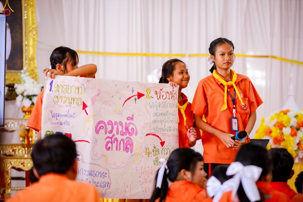 ภาพ No.338501:วันที่ 2-3 กรกฎาคม พ.ศ.2569 โครงการอบรมคุณธรรม จริยธรรมและความดีสากล ประจำปีการศึกษา2569 นักเรียนกว่า 150 คน  ณ วัดราษฎร์บูรณะ (วัดบางปลา) ต.บางปลา อ.บางพลี จ.สมุทรปราการ