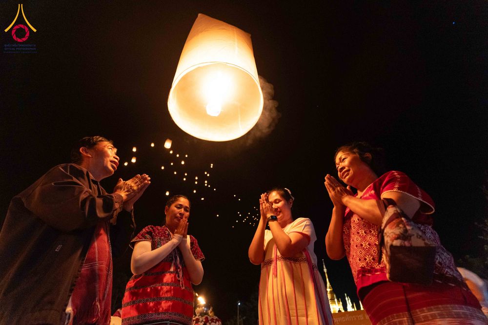 ภาพ No.309137:วันศุกร์ที่ 6 กุมภาพันธ์ พ.ศ.2569 พิธีจุดประทีปโคมลาน ปล่อยโคมลอยถวายเป็นพุทธบูชา  ณ ลานธรรมเจดีย์วัดทุ่งเจริญธรรม อ.อมก๋อย จ.เชียงใหม่