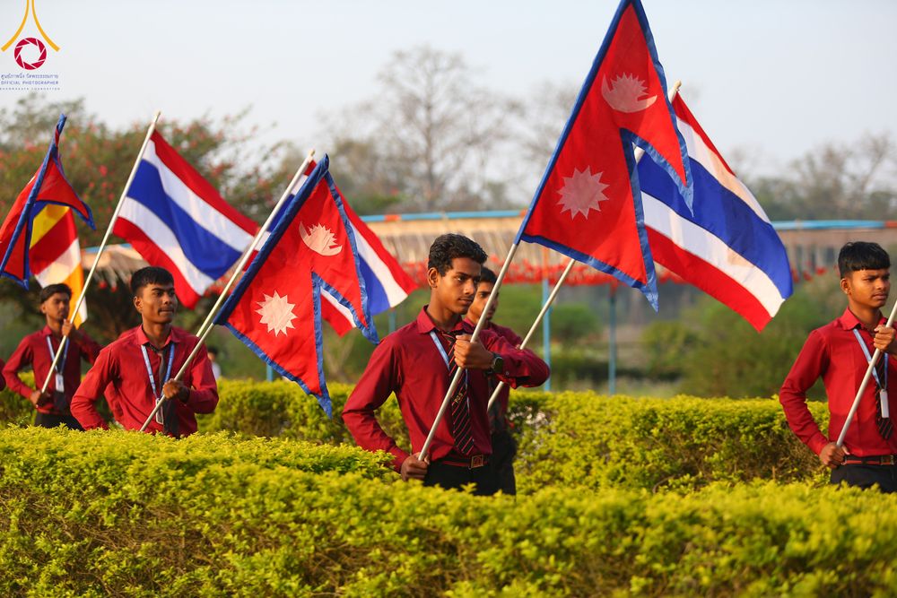 ภาพ No.314057:วันจันทร์ที่ 16 มีนาคม พ.ศ. 2569 พิธีเวียนเทียนประทักษิณ และพิธีบรรพชาสามเณร 500 รูป ณ วิหารมายาเทวี ประเทศเนปาล