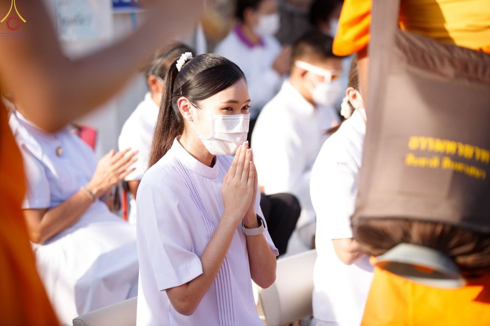 ภาพ No.70712:พิธีต้อนรับพระธรรมยาตรา ในโครงการธรรมยาตรากตัญญูบูชา มหาปูชนียาจารย์ พระมงคลเทพมุนี(สด จนฺทสโร) พระผู้ปราบมาร อนุสรณ์สถาน 7 แห่ง ปีที่ 11 วันที่ 14 มกราคม พ.ศ. 2566 ณ อนุสรณ์สถานลำดับที่ 3 สถานที่เกิดในเพศสมณะ วัดสองพี่น้อง อ.สองพี่น้อง จ.สุพรรณบุรี