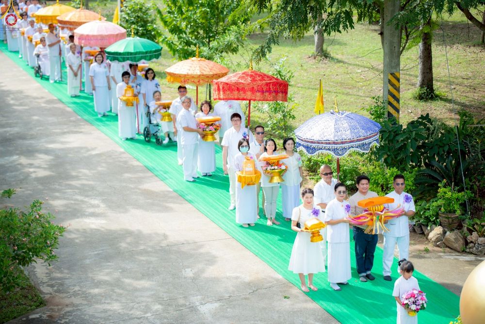 ภาพ No.263549:วันที่ 23 ตุลาคม พ.ศ. 2568 พิธีทอดกฐินสามัคคี เพื่อปรับปรุงและต่อเติมอาคารอเนกประสงค์ และพิธีทอดกฐินสามัคคีทั่วไทย 30,000 วัด ณ ศูนย์ปฏิบัติธรรมโพธารามราชบุรี ตำบลเขาชะงุ้ม อำเภอโพธาราม จังหวัดราชบุรี