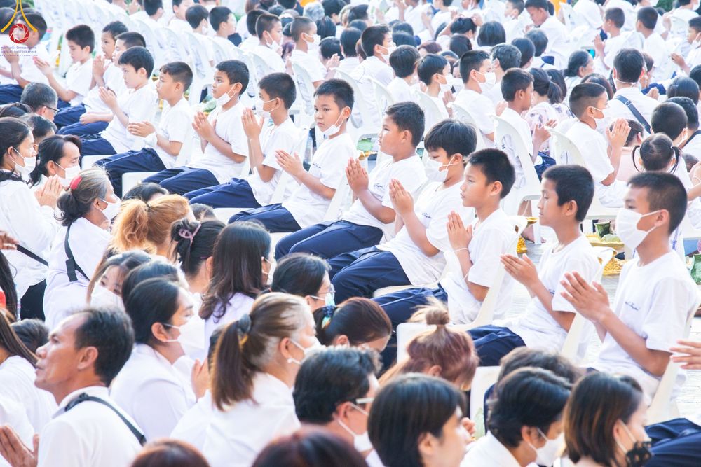 ภาพ No.78408:พิธีตัดปอยผม โครงการหน่อแก้วเปรียญธรรมรุ่นที่ 11  วันที่ 26 มีนาคม พ.ศ.2566  ณ หมู่กุฏิสามเณร อาคารค่ายจองแชมป์ วัดพระธรรมกาย