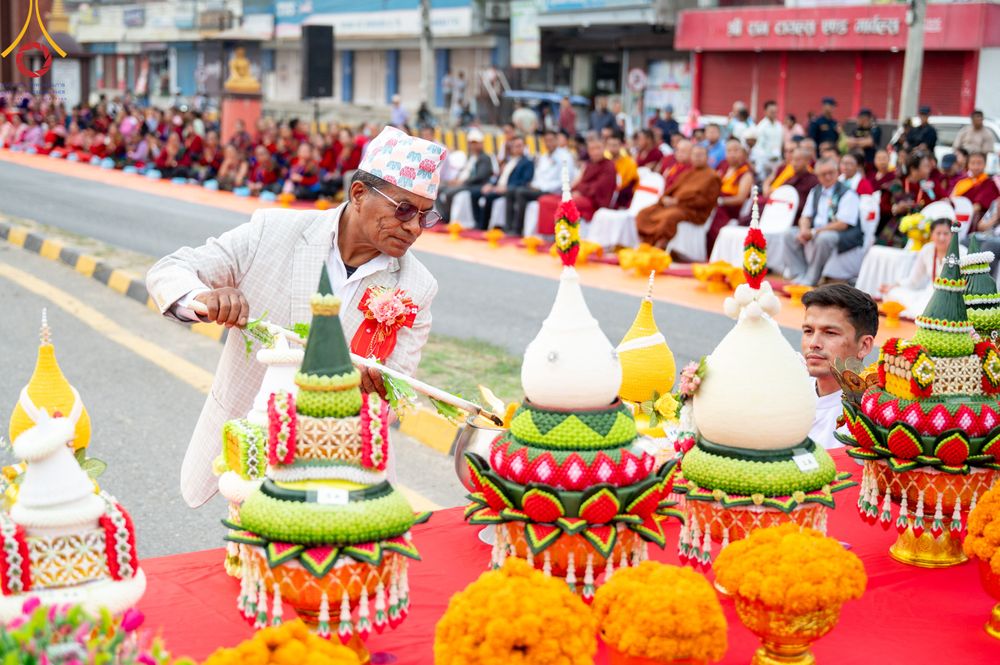 ภาพ No.317070:วันเสาร์ที่ 28 มีนาคม พ.ศ.2569 ธรรมยาตราจาริก ณ ซุ้มประตูลุมพินีเกต(Lumbini Gate) ประเทศเนปาล