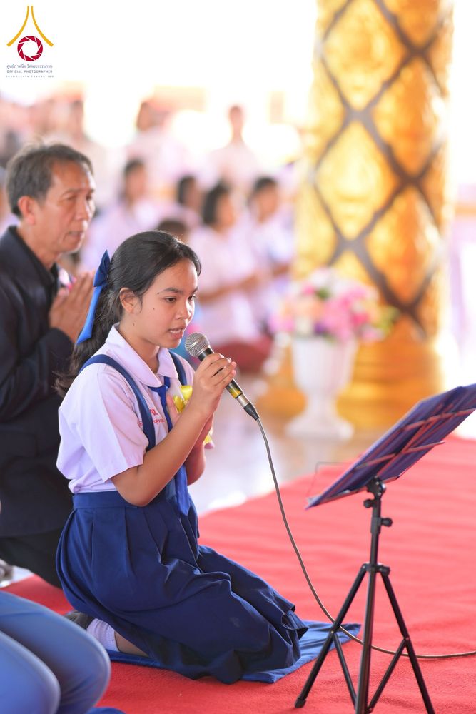 ภาพ No.274881:วันที่ 28 พฤศจิกายน พ.ศ. 2568 รวมพลังเด็กดี V-Star ผู้นำฟื้นฟูศีลธรรมโลก ประจำปี 2568 จังหวัดอุบลราชธานี ณ วัดป่าอุบลแก้ว อ.วารินชำราบ จ.อุบลราชธานี