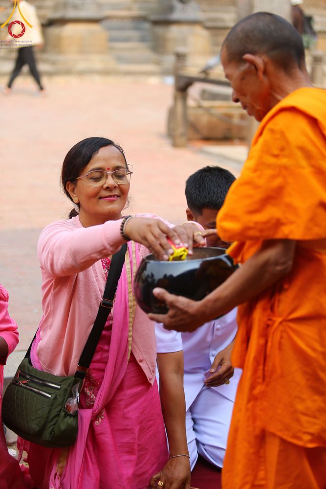 ภาพ No.317269:วันอังคารที่ 31 มีนาคม พ.ศ.2569 จาริกบิณฑบาตแห่งศรัทธา จากวัดอเชศวรสู่สี่แยกปาตันและวัดศรี ประเทศเนปาล