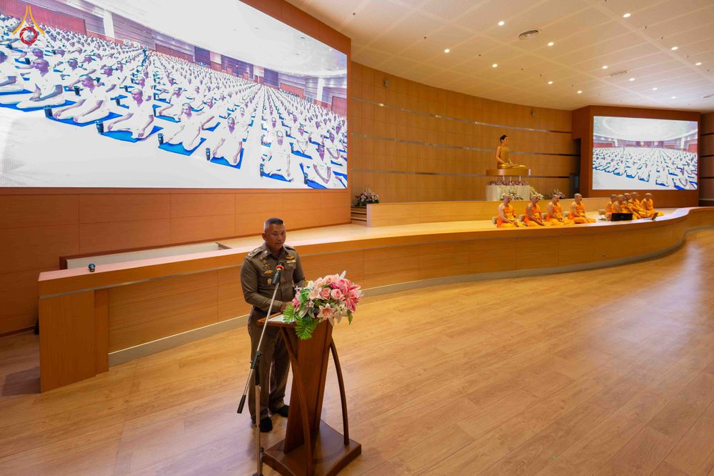 ภาพ No.340310:วันที่ 23 กรกฎาคม พ.ศ. 2569 พิธีเปิดโครงการพัฒนาคุณธรรม จริยธรรม สำหรับนักเรียนนายสิบตำรวจ (นสต.) รุ่นที่ 17 ศูนย์ฝึกอบรมตำรวจภูธรภาค 1 ระหว่างวันที่ 23-27 กรกฏาคม 2569 ( 5 วัน 4 คืน) ณ ศูนย์ปฏิบัติธรรมเวิล์ดพีช วัลเล่ย์ (World Peace Valley) เขาใหญ่  ต.ห