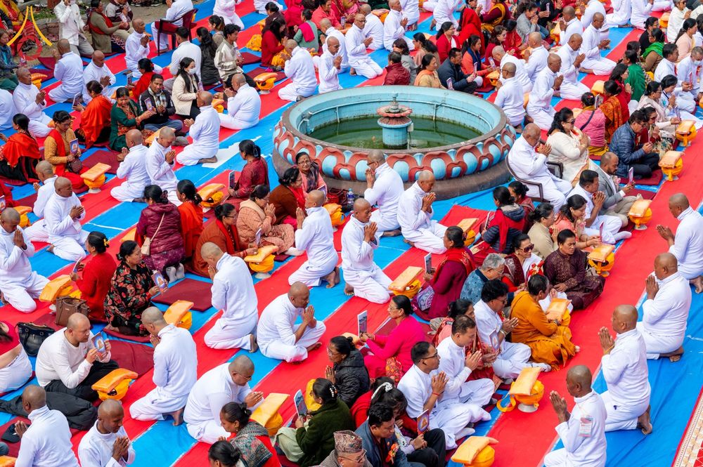 ภาพ No.209733:วันที่ 28 กุมภาพันธ์ พ.ศ.2568 พิธีเปิดโครงการบวชสามเณร พิธีถวายไทยธรรม พิธีขอขมามอบผ้าไตร  ณ เมืองปาตัน ประเทศเนปาล