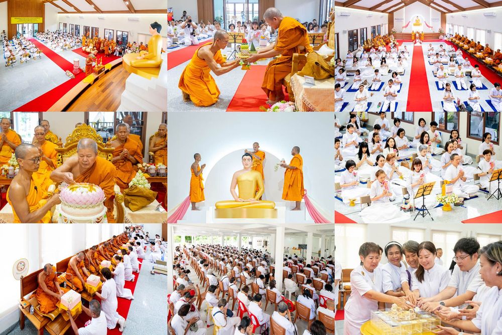 ภาพ No.336210:วันจันทร์ที่ 22 มิถุนายน พ.ศ.2569 พิธีอัญเชิญพระธรรมกาย และบรรจุพระบรมสารีริกธาตุ  ภายในเกศดอกบัวตูม องค์พระประธาน ณ อาคารสมปรารถนา วัดกลางธนรินทร์ ต.บ้านแป้ง อ.พรหมบุรี จ.สิงห์บุรี