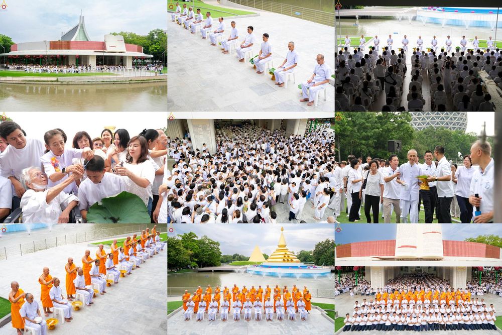 ภาพ No.330118:วันที่ 30 พฤษภาคม พ.ศ.2569 พิธีตัดปอยผมและปลงผม อุบาสกอุปสมบทอุทิศชีวิต 11 ท่าน ณ โบสถ์พระไตรปิฎก วัดพระธรรมกาย จังหวัดปทุมธานี