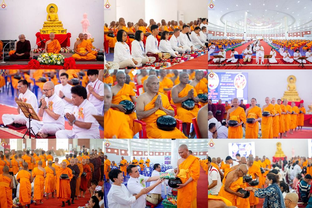 ภาพ No.314224:วันอังคารที่ 17 มีนาคม พ.ศ. 2569 พิธีตักบาตรฉลองสามเณรใหม่ 500 รูป  ณ มณฑลพิธีลุมพินี ประเทศเนปาล