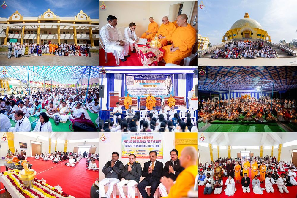 ภาพ No.283721:วันที่ 6-7 ธันวาคม พ.ศ. 2568  พิธีรับมอบหนังสือแสดงเจตจำนงถวายสิทธิครอบครองและใช้ประโยชน์วัดสันติวัน เมืองนาคปูร์  พิธีจุดโคมประทีปถวายเป็นพุทธบูชา และอุทิศบุญกุศลแด่ ดร.บี.อาร์. อัมเบดการ์  พิธีบูชาข้าวพระถ่ายทอดสดจากประเทศไทย