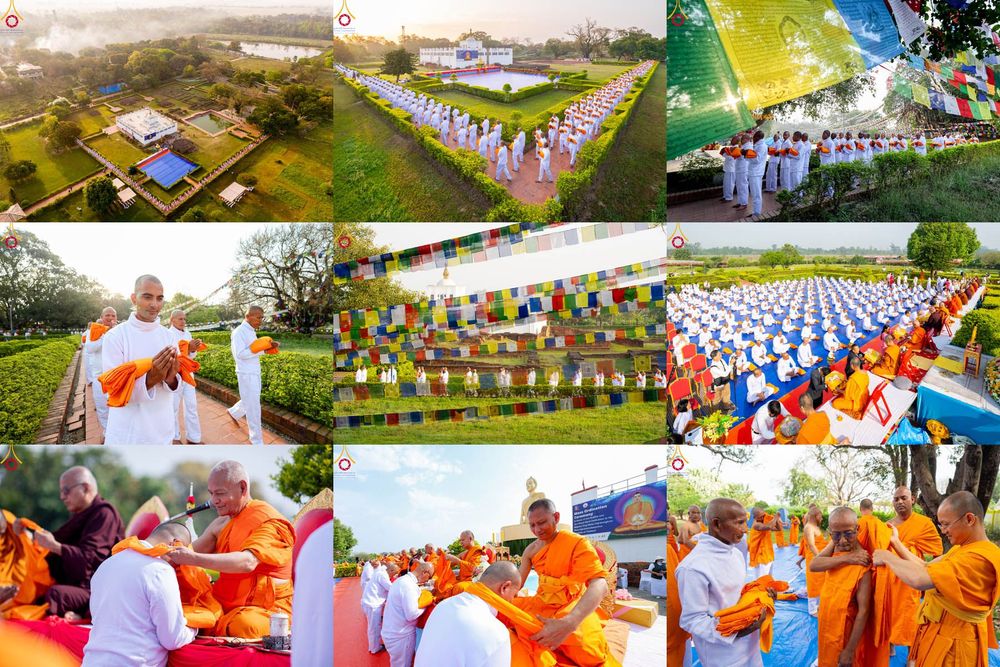 ภาพ No.314041:วันจันทร์ที่ 16 มีนาคม พ.ศ. 2569 พิธีเวียนเทียนประทักษิณ และพิธีบรรพชาสามเณร 500 รูป ณ วิหารมายาเทวี ประเทศเนปาล