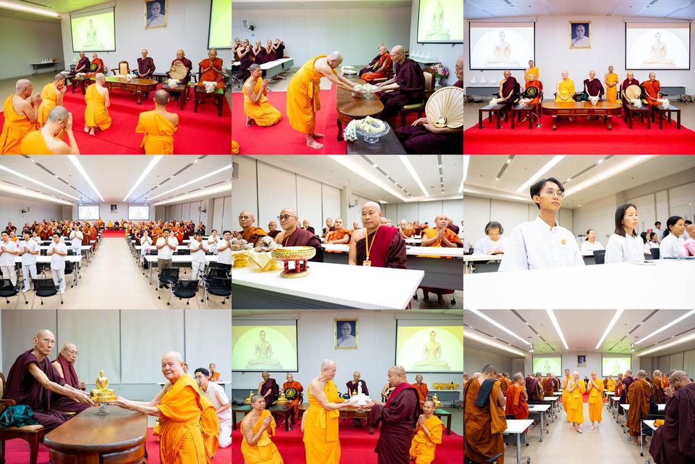 ภาพ No.325559:วันที่ 24 เมษายน พ.ศ.2569 หลวงพ่อทัตตชีโว รองเจ้าอาวาสวัดพระธรรมกาย ถวายการต้อนรับและปฏิสันถารคณะสงฆ์เมียนมาร์