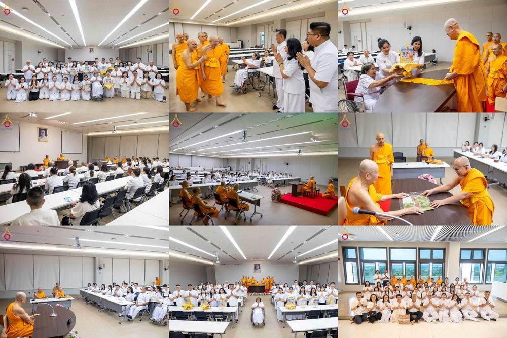 ภาพ No.324858:วันพฤหัสบดีที่ 23 เมษายน พ.ศ.2569  หลวงพ่อทัตตชีโว รองเจ้าอาวาสวัดพระธรรมกาย ถวายการต้อนรับและปฏิสันถารคณะชาวอินโดนีเซีย