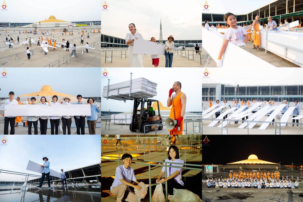 ภาพ No.326281:วันที่ 26 -27 เมษาบน พ.ศ.2569 การเก็บงานแผ่นหน้าโต๊ะที่ลานธรรม งานถวายมหาสังฆทาน 40,000 กว่าวัดทั่วประเทศ ณ ลานธรรม วัดพระธรรมกาย