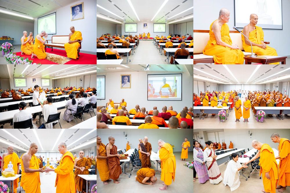 ภาพ No.323314:หลวงพ่อทัตตชีโว รองเจ้าอาวาสวัดพระธรรมกาย ถวายการต้อนรับปฏิสันถารคณะสงฆ์จากประเทศศรีลังกา