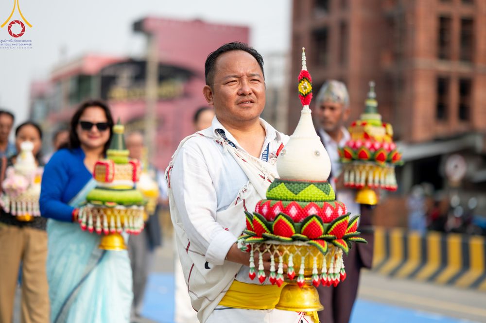 ภาพ No.317056:วันเสาร์ที่ 28 มีนาคม พ.ศ.2569 ธรรมยาตราจาริก ณ ซุ้มประตูลุมพินีเกต(Lumbini Gate) ประเทศเนปาล