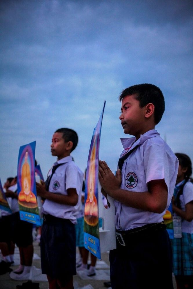 ภาพ No.12164:ประมวลภาพวันรวมพลังเด็กดี V-Star ผู้นำฟื้นฟูศีลธรรมโลก ครั้งที่ 9