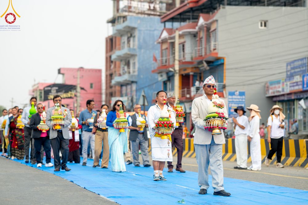 ภาพ No.317062:วันเสาร์ที่ 28 มีนาคม พ.ศ.2569 ธรรมยาตราจาริก ณ ซุ้มประตูลุมพินีเกต(Lumbini Gate) ประเทศเนปาล