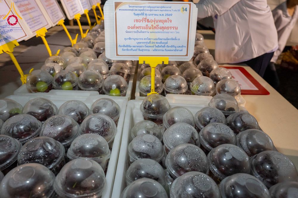 ภาพ No.295589:วันที่ 16 มกราคม พ.ศ. 2569 พิธีถวายภัตตาหารเป็นสังฆทาน แด่พระธรรมยาตรา ณ วัดโบสถ์บน ต.บางคูเวียง จ.นนทบุรี อนุสรณ์สถานลำดับที่ 4 สถานที่เกิดด้วยกายธรรม ในโครงการธรรมยาตรา กตัญญูบูชา มหาปูชนียาจารย์ พระมงคลเทพมุนี(สด จนฺทสโร) พระผู้ปราบมาร อนุสรณ์สถาน 7 แ