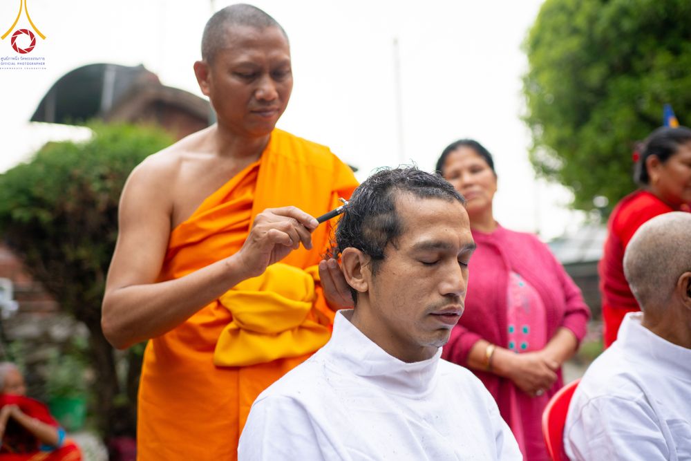 ภาพ No.313373:วันพุธที่ 11 มีนาคม พ.ศ. 2569 พิธีตัดปอยผมโครงการบรรพชาสามเณร  ณ วัดอเชศวร (Aksheswar Mahavihar) ประเทศเนปาล