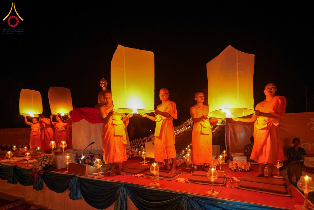 ภาพ No.309125:วันศุกร์ที่ 6 กุมภาพันธ์ พ.ศ.2569 พิธีจุดประทีปโคมลาน ปล่อยโคมลอยถวายเป็นพุทธบูชา  ณ ลานธรรมเจดีย์วัดทุ่งเจริญธรรม อ.อมก๋อย จ.เชียงใหม่